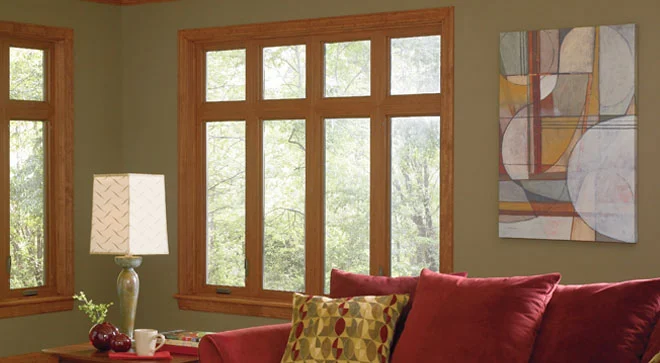 Alside casement windows in a bright residential interior